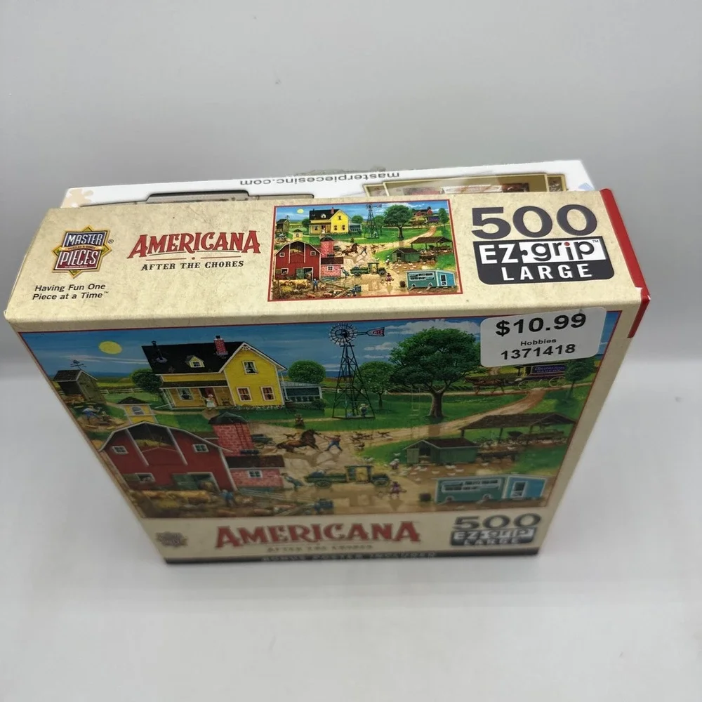 MasterPieces Americana‎ After the Chores EZ Grip 500 LG Pcs Used Ez Grip Large